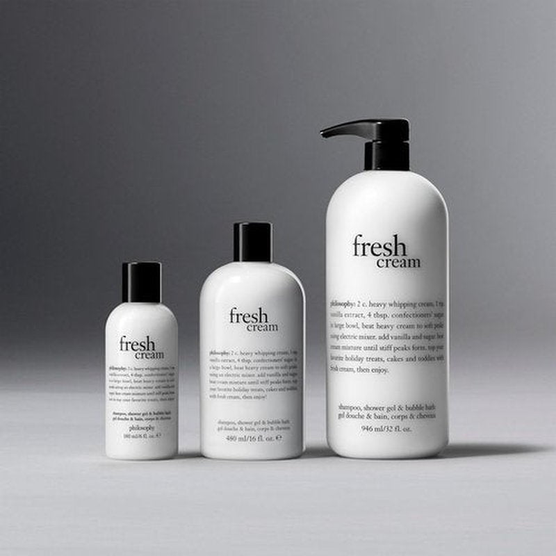 Philosophy Fresh Cream - Nourishing Cleanser & Conditioner - Softens Skin & Hair | Notes of Vanilla & Sweet Cream