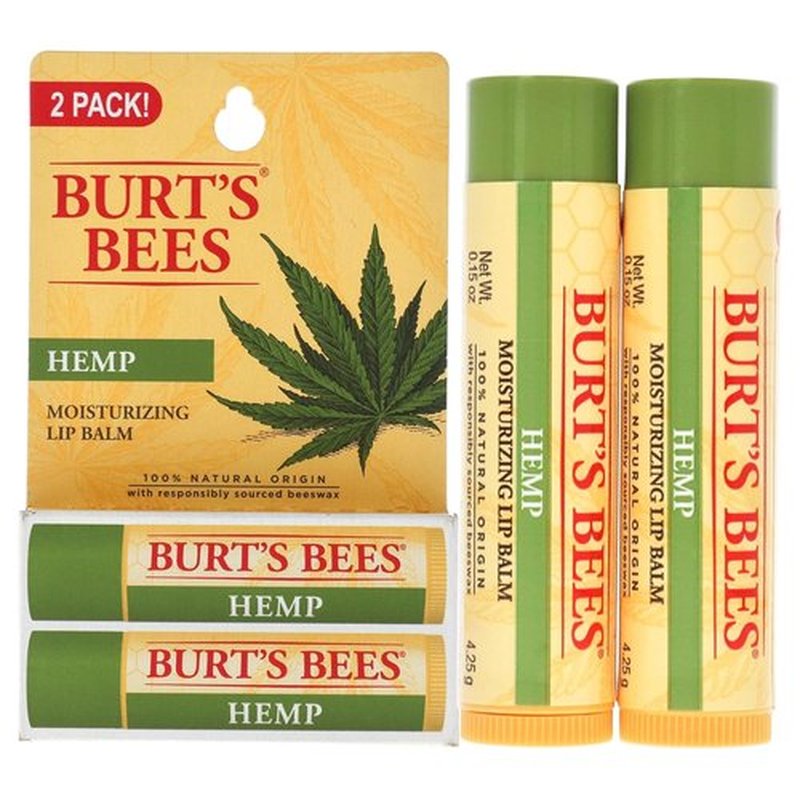 Burt's Bees Hemp Lip Balm - Deeply Moisturizing Formula | Unisex 2 oz Size