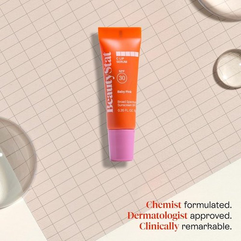 BeautyStat C Lip Serum - Nourishing Hydration in Baby Pink Shade