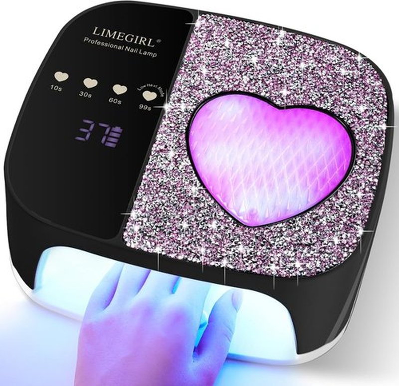LIMEGIRL UV LED Nail Lamp Kit - Professional Fast Curing Gel Polish Dryer | Cordless & Rechargeable for Home & Salon Use