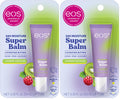 eos 24H Moisture Super Balm - Raspberry Kiwi Splash, Day or Night Lip Treatment, Made for Sensitive Skin, Lip Balms & Moisturizers, 0.35 fl oz (Pack of 2)