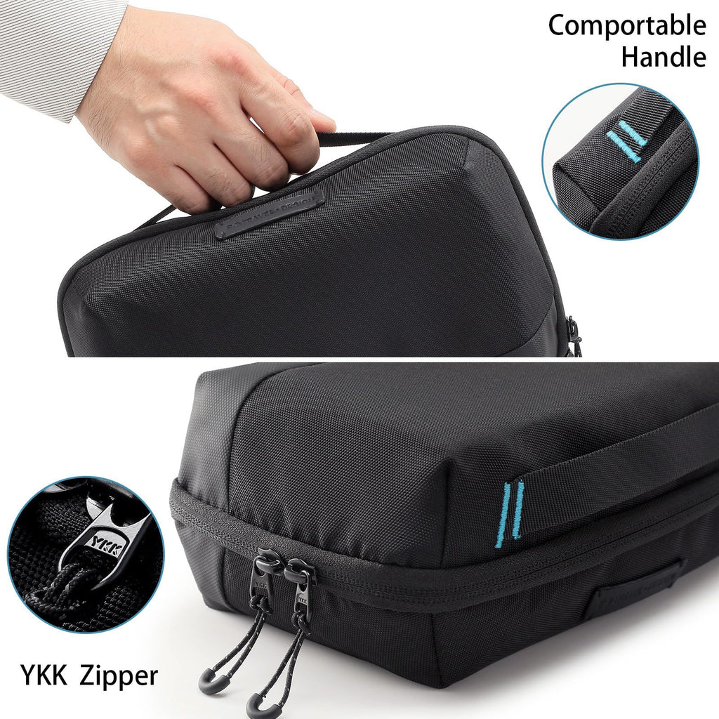 VanFn Electronics Travel Organizer Storage Bag, Travel Accessory Handle Bag, Gadgets Pouch, USB Cable, Travel Friendly Electronics Organizer P.Travel Series