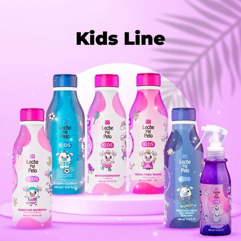 Leche Pal Pelo Kids - Conditioner - Hair Conditioner with Coconut Oil, Jojoba Oil and Vitamin E - Easy Detangling and Gentle Care for Girls - 14.9 oz