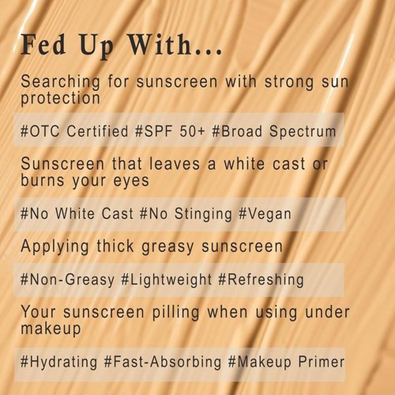 Skiennix Tinted Face Sunscreen - SPF 50 Moisturizer for Women - Travel Size 50 ml