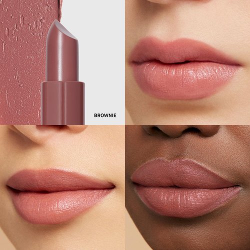 Bobbi Brown Crushed Lip Color | Hydrating, High-Pigment, Satin-Matte Lipstick | Non-Drying, Long-Lasting Wear & Lip Stain Effect, 0.12 Ounce, Brownie