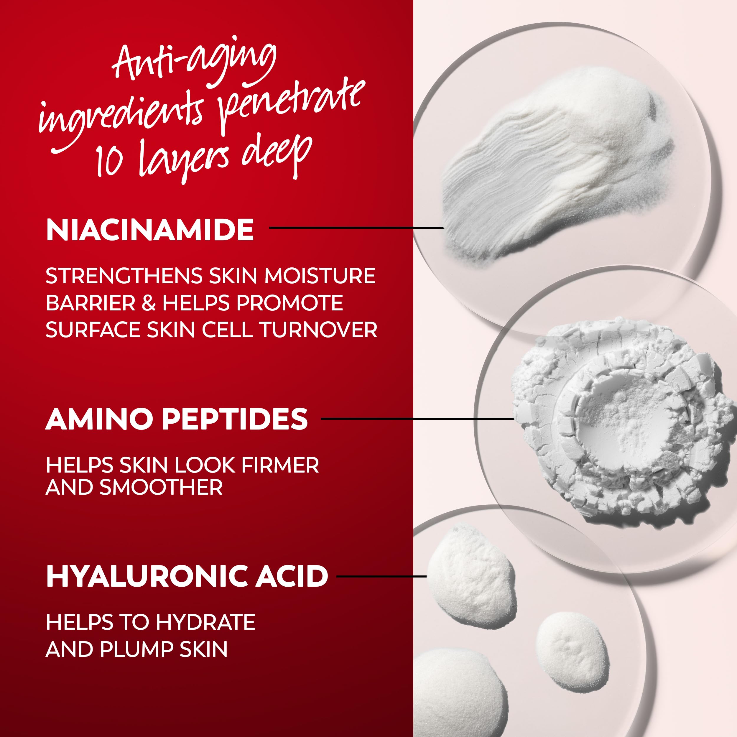 Olay Face Moisturizer, Regenerist Micro-Sculpting Cream for Women, Fragrance-Free Hydrating Anti-Aging, Anti-Wrinkle, Firming Skin Care Hyaluronic Acid, Niacinamide, Amino Peptides, 1.7 Oz (Pack of 3)
