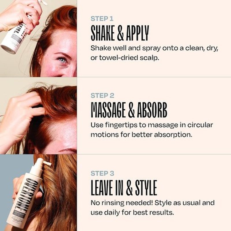 Overtone Revitalizer - Hair Growth Elixir with 14 Amino Acid Complex | Naturally Derived, 144 mL