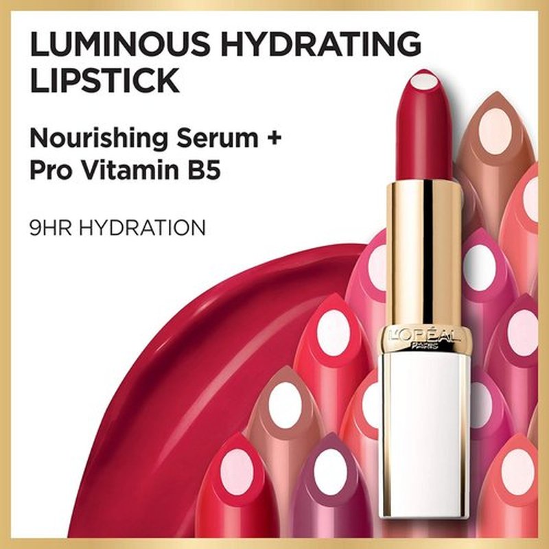 L’Oréal Paris Age Perfect Hydrating Lipstick - Nourishing Serum in Rich Chestnut, 0.13 oz