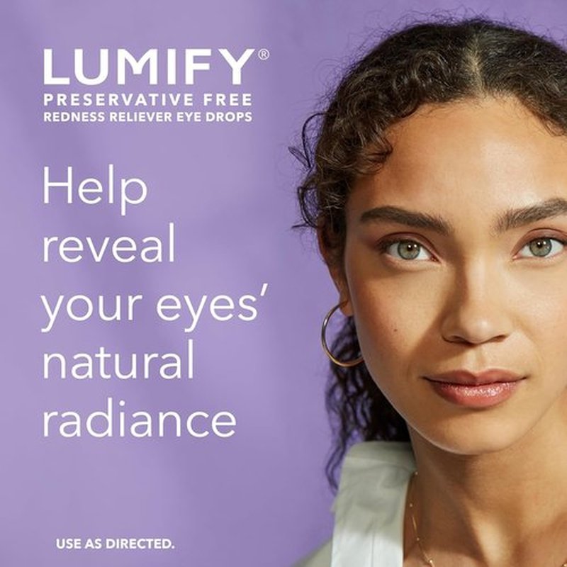 LUMIFY Eye Drops - Preservative-Free Redness Reliever for Sensitive Eyes | 20 Single-Use Vials