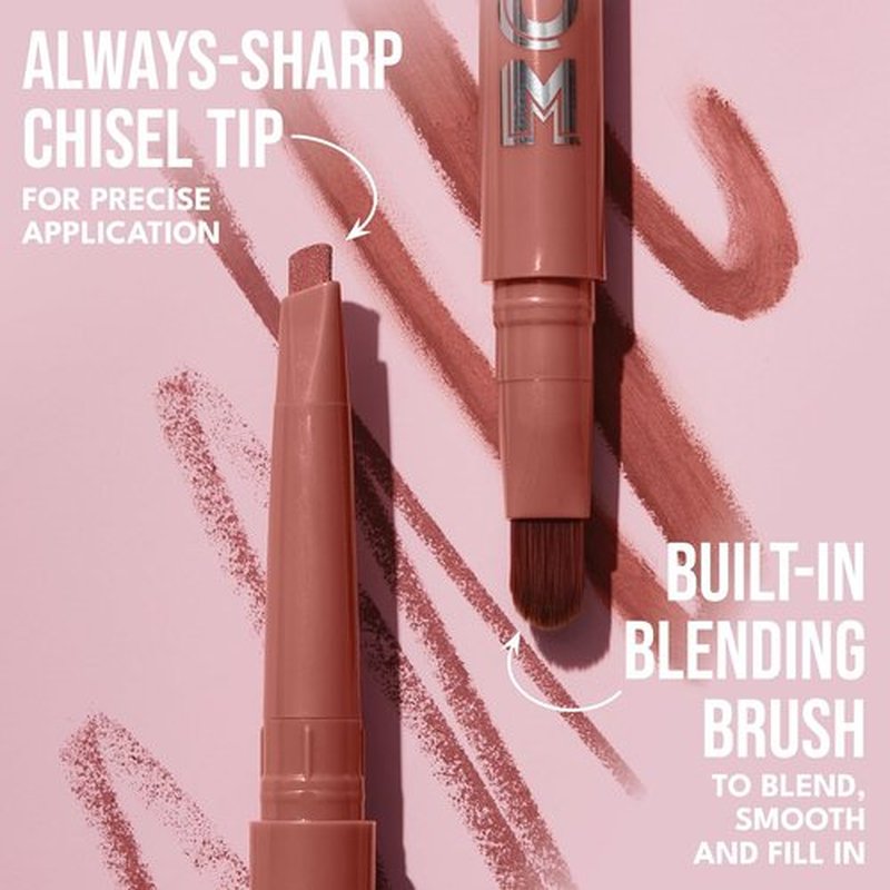 BUXOM Power Line Plumping Lip Liner - Long Lasting Waterproof Pencil with Moisturizing Peptides & Vitamin E