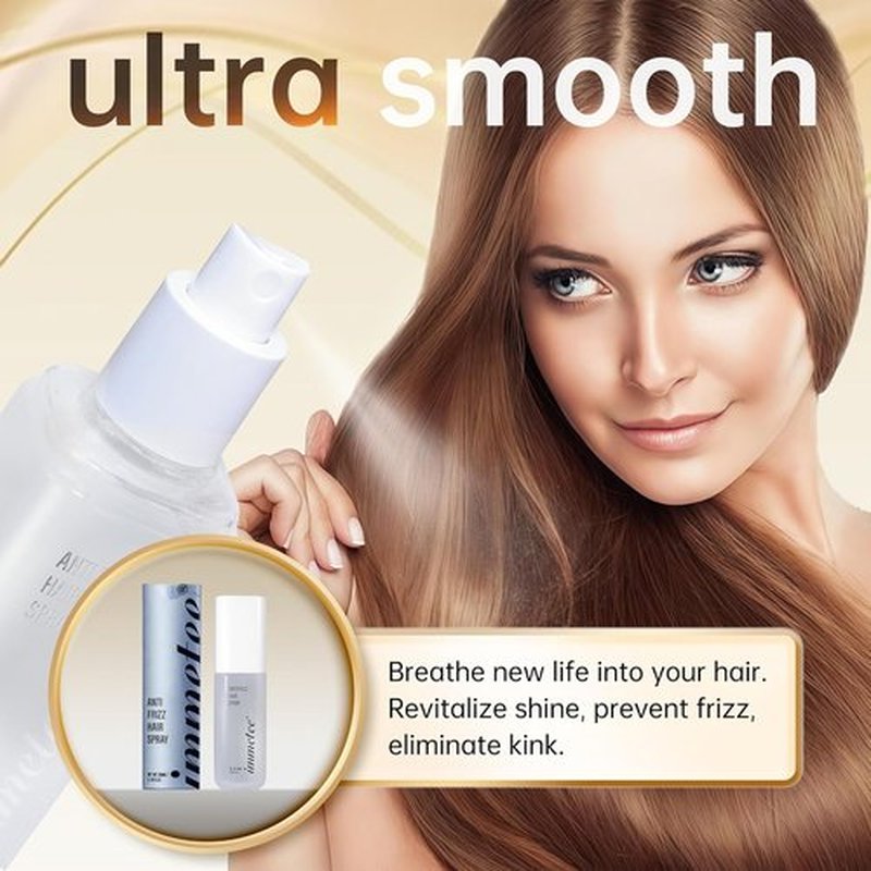 Immetee Antifrizz Hair Spray - Instant Straightening & Frizz Control for Silky Smooth Hair | 150ml