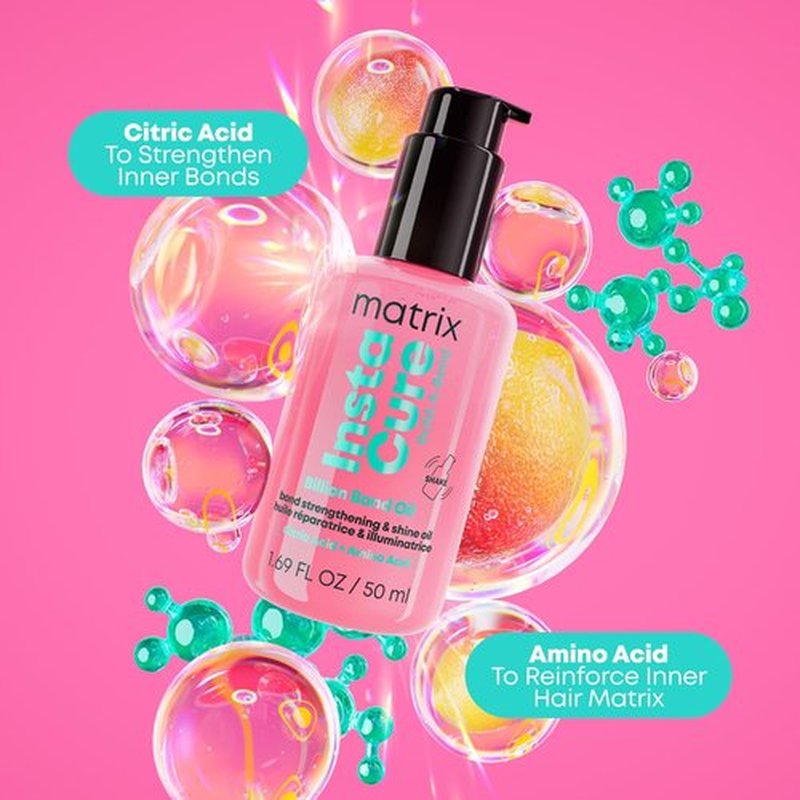 Matrix Instacure Build-A-Bond Oil - Professional Hair Repair for Severely Damaged Hair