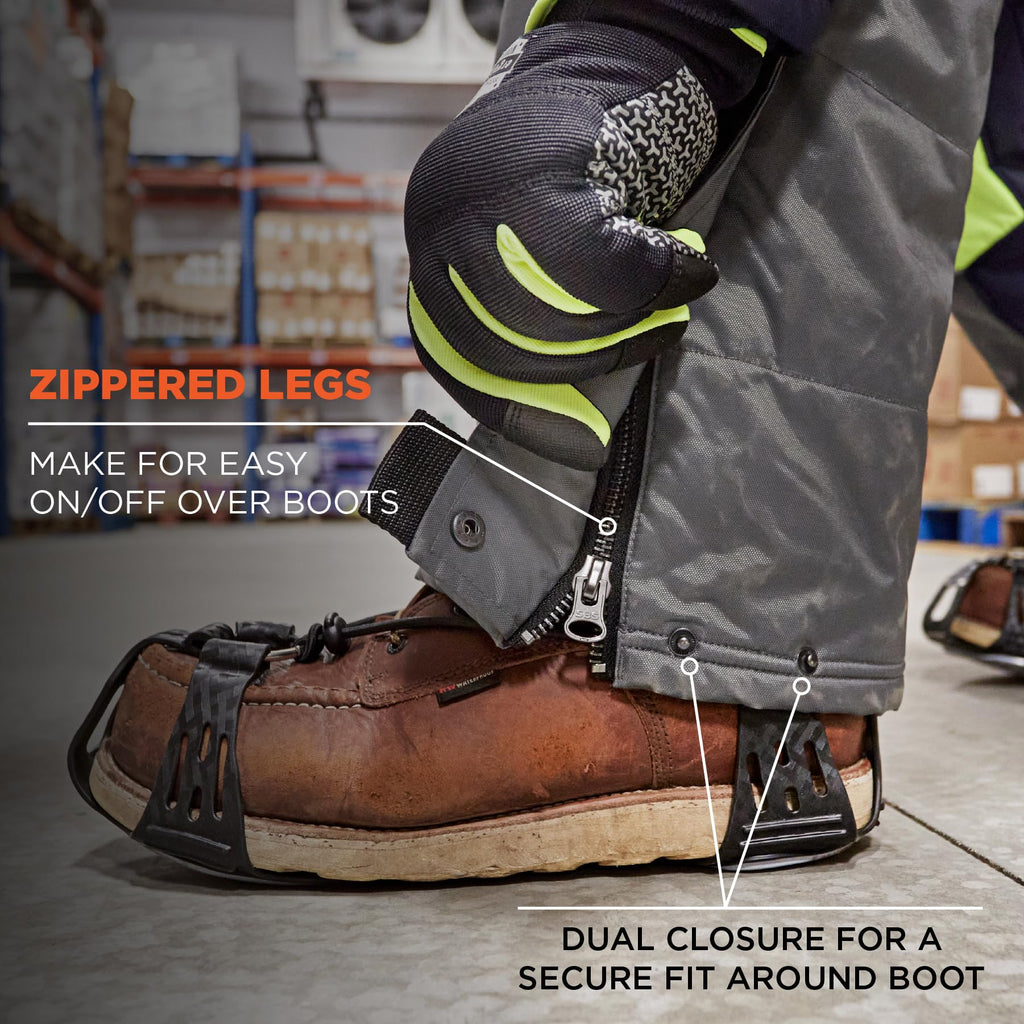 Ergodyne N-Ferno 6477 Insulated Freezer Bib Overalls, Cold Storage Work Gear