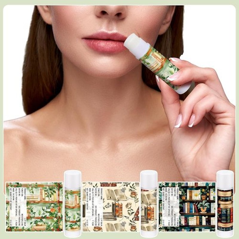 Leelosp Bookish Lip Balms - 25 Pack Gifts for Book Lovers | Ideal for Teachers, Students & Librarians