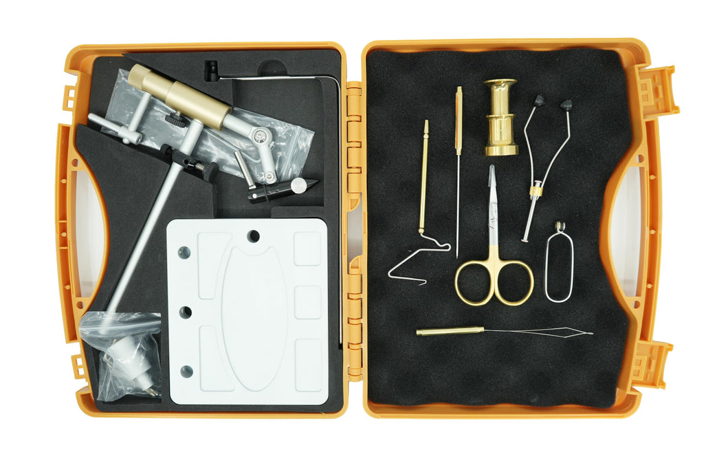 Kingfisher Fly Fishing Clarkfork Fly Tying Vise Kit with Tools