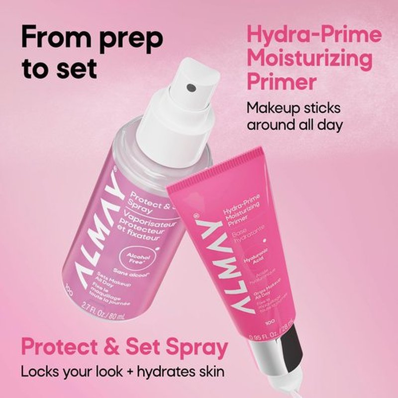 Almay Hydra-Prime™ Moisturizing Primer, Hydrating, Long-Lasting Makeup, Cruelty-Free, Skin-Smoothing, 100, 0.95 fl oz
