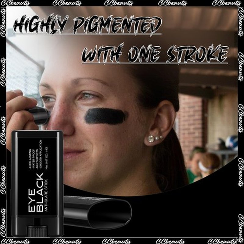 CCbeauty 3 Pack Black Eye Black, Sweatproof Eyeblack Stick for Baseball Football Softball Lacrosse, Face Paint Sports Grease for Pro Performance, Game Day Cheer Playoffs Accessories for Players & Fans