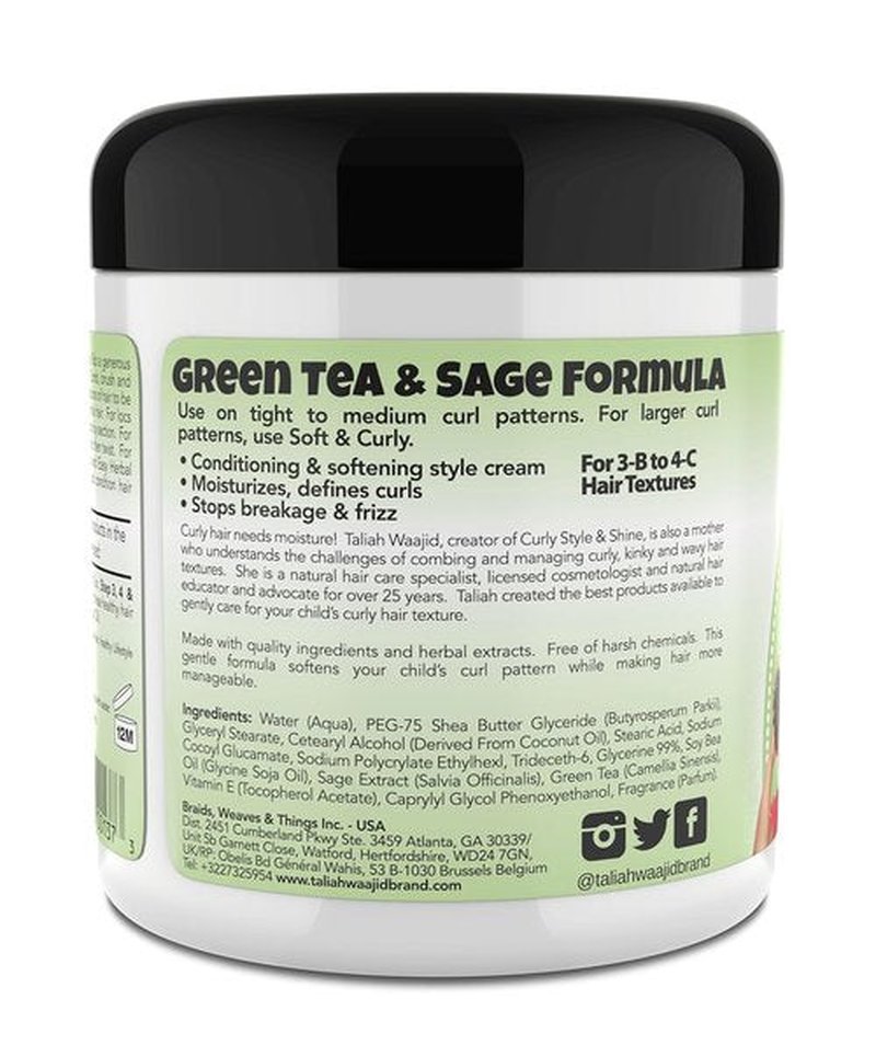 Taliah Waajid Herbal Style & Shine - Nourishing Hair Gel for Natural Hair, 6oz