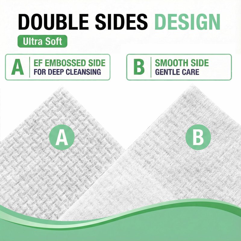 Vinda Clean Face Towels Disposable - Makeup Remover Wipes Sensitive Skin - Dry Face Wipes for Women Men Cleansing - Face Wash Cloths with XL Size - 50 Count