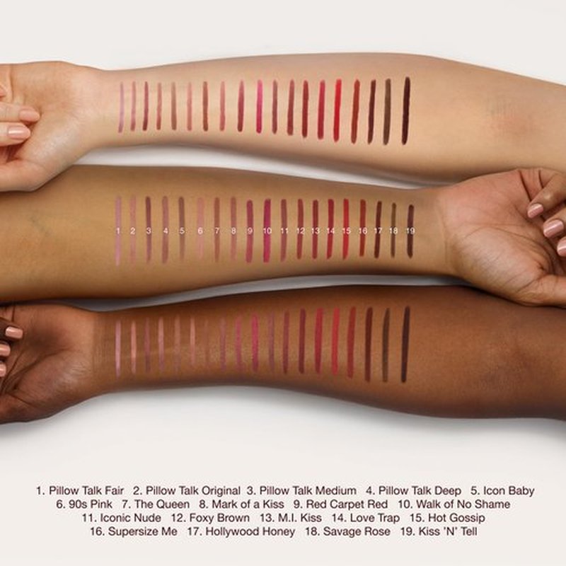 Charlotte Tilbury Lip Cheat Lip Liner Pencil - Gives Lips a Fuller-Looking, Defined Pout - Enriched with Jojoba Oil & Hyaluronic Acid - Waterproof, Smudge-Proof & Transfer-Proof - Pillow Talk