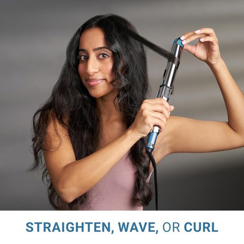 BaBylissPRO Nano Titanium Hair Straightener - Professional Ionic Flat Iron & Curling Iron for Stylists