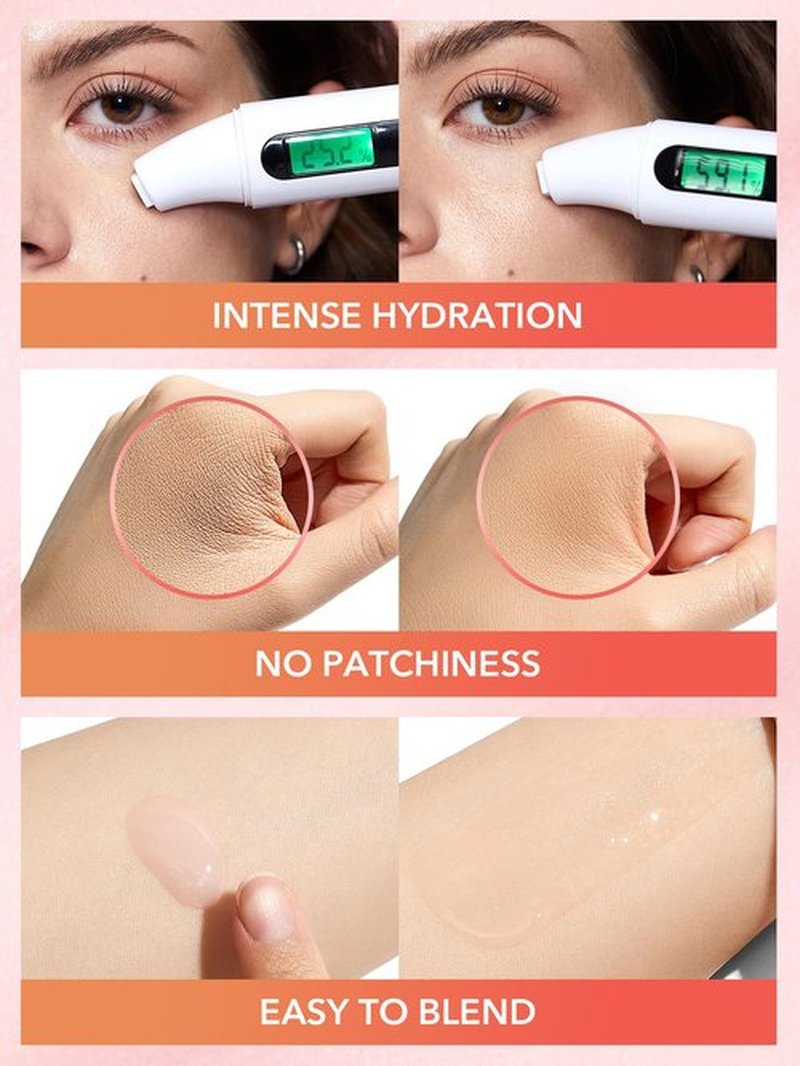 SHEGLAM Melon Melt Niacinamide Serum Primer Smooth Skin Deep Moisturizing for Perfect Makeup