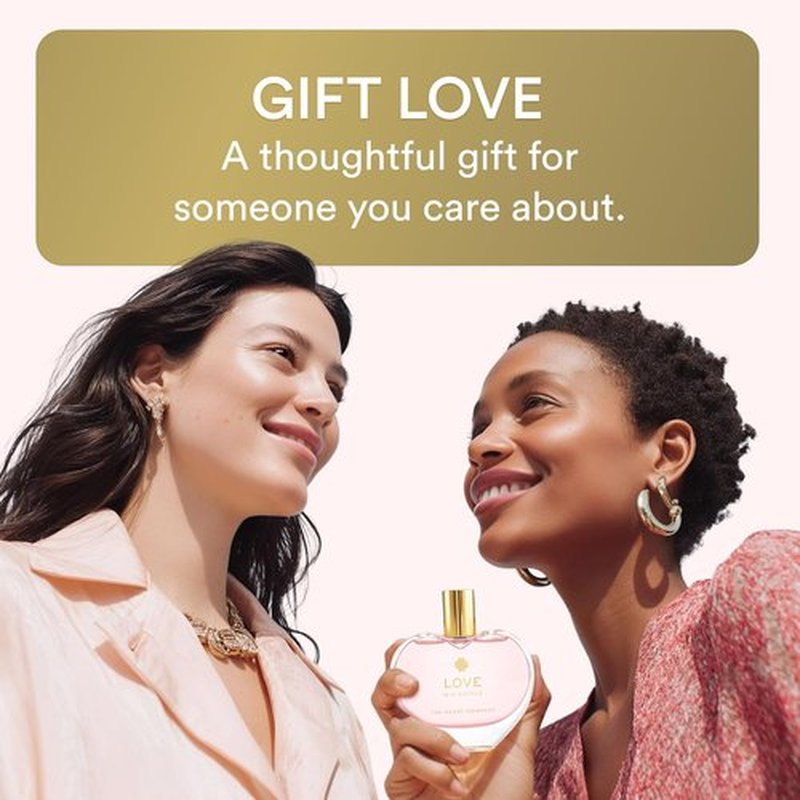 The Heart Company Love In A Bottle - Floral & Sweet Vegan Eau de Parfum for Women | Romantic Fragrance - 75ml