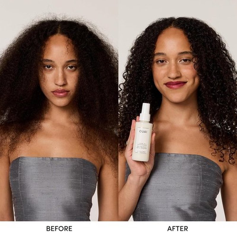 OUAI Leave-In Conditioner | Heat Protectant & Detangler Spray for Frizz Control - 1.5 oz