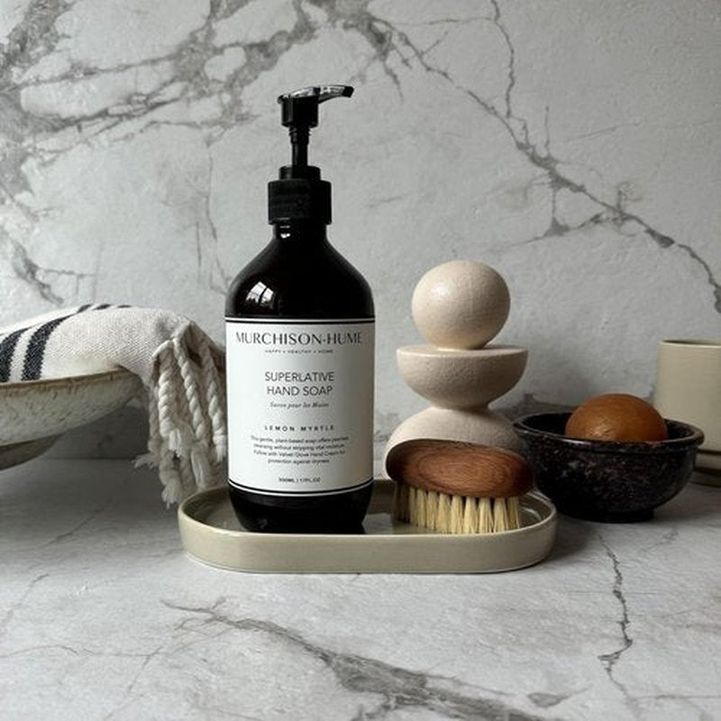 Murchison-Hume Lemon Myrtle Hand Soap - Plant-Based Formula with Elegant Refillable Pump | 16 fl oz