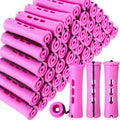WILLBOND 60 Pcs Short Perm Rods - Non-Slip Plastic Cold Wave Kit for Natural Hair | 0.75 Inch, Purple