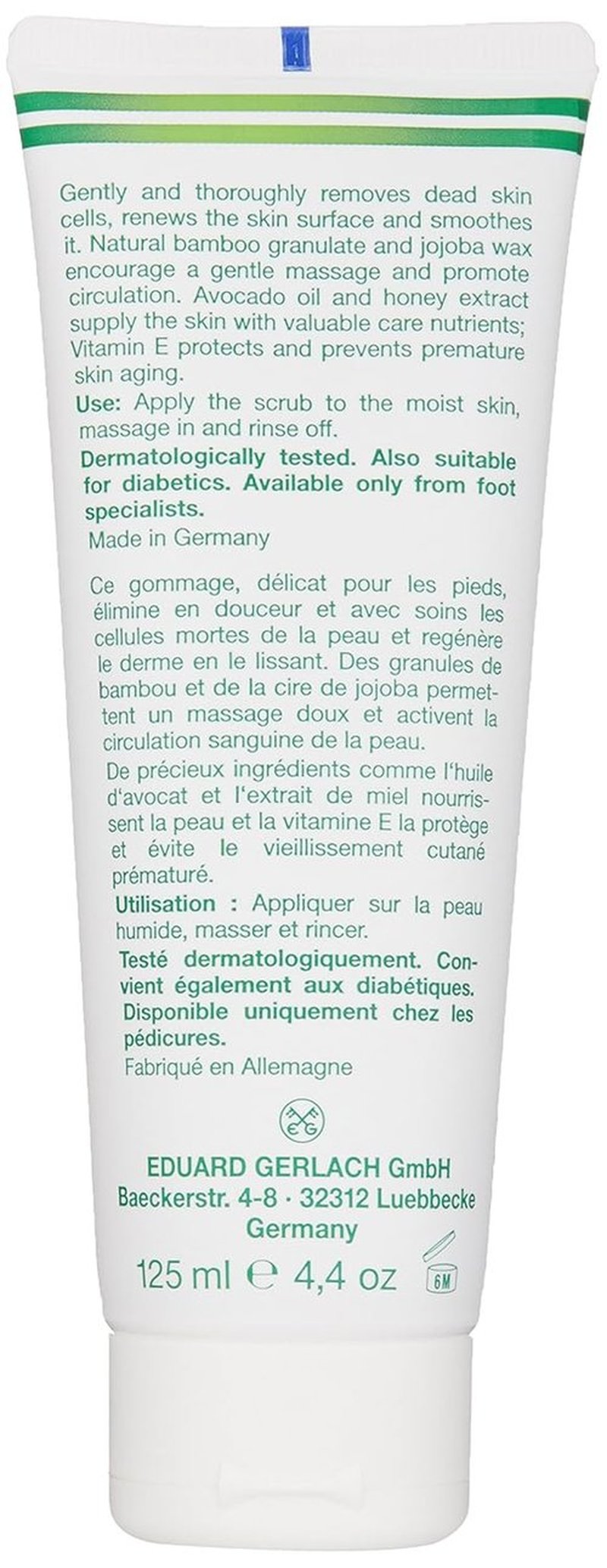 GEHWOL Soft Feet Scrub - Exfoliating Foot Care Treatment | 4.4 oz for Smooth, Soft Skin