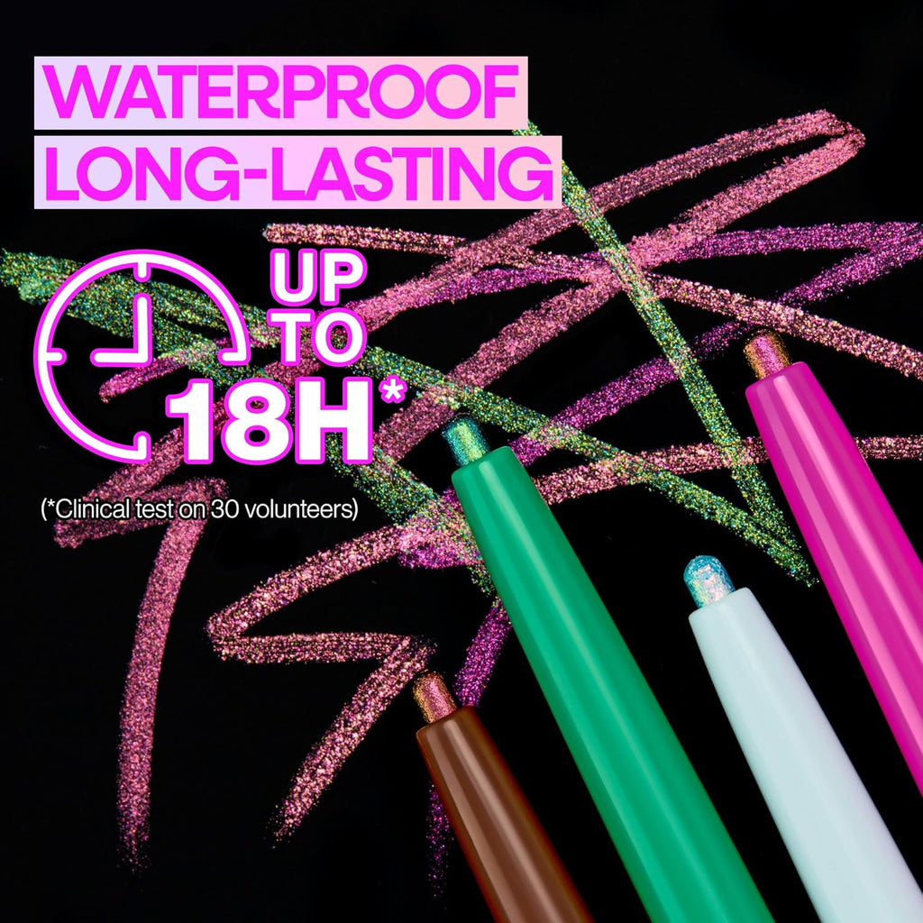 Wet n Wild Chameleon Chrome Eyeliner - Waterproof, Smudge-Proof, Long-Lasting 18-Hour Wear | Cosmic Seeker