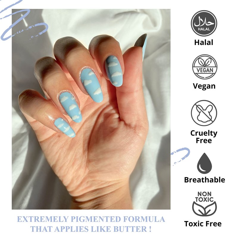 VIVRE Cosmetics Nail Polish - Quick Dry, Shiny, Halal, Vegan, Non-Toxic for Women and Girls - Long Lasting, Certified Breathable and Water Permeable - Ferris Wheel Affair