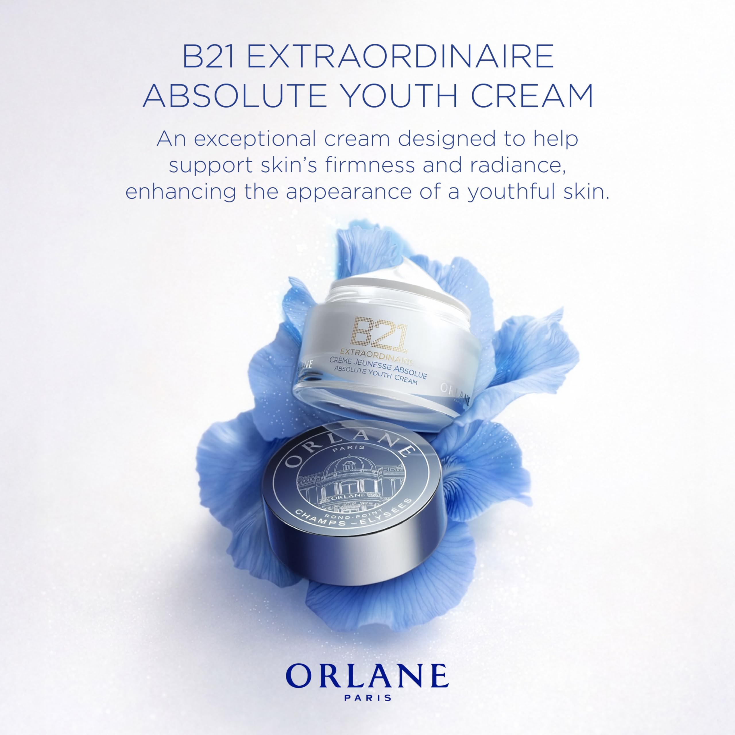 Orlane Paris B21 Extraordinaire Absolute Youth Cream, Anti-Aging Cream with Exclusive Youth Reset Complex to Plump and Revive Skin, Contains 21 Amino Acids from Pale Iris Stem Cells, 1.7 Fl Oz, 50 ml