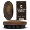 Viking Beard Brush for Men - 4.3 in Beech Wood Handle with Boar Bristle - Travel Size Grooming Tool