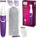 Philips Beauty Bikini Genie Trimmer - Cordless Hair Removal with Shaving Head & Comb, BRT383/50
