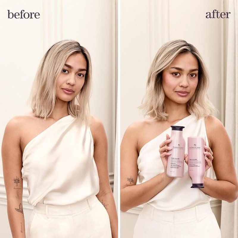 Pureology Pure Volume Shampoo - Lightweight Formula for Fine, Color-Treated Hair | Sulfate-Free & Vegan