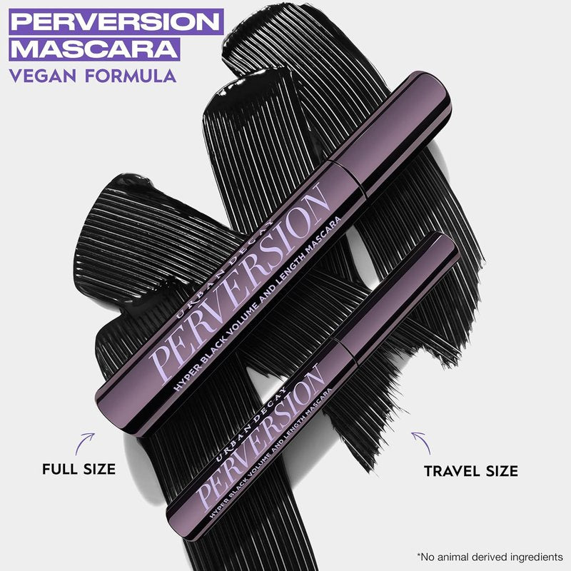 Urban Decay Perversion Mascara - Black Volumizing & Lengthening, Smudge-Resistant, 16HR Wear, Vegan Formula