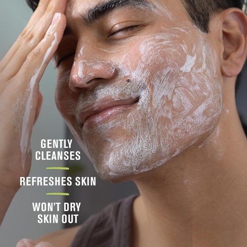 Every Man Jack Hydrating Face Wash for Men - Revitalize Dry Skin with Hyaluronic Acid & Niacinamide | 5 fl oz (2 Pack)