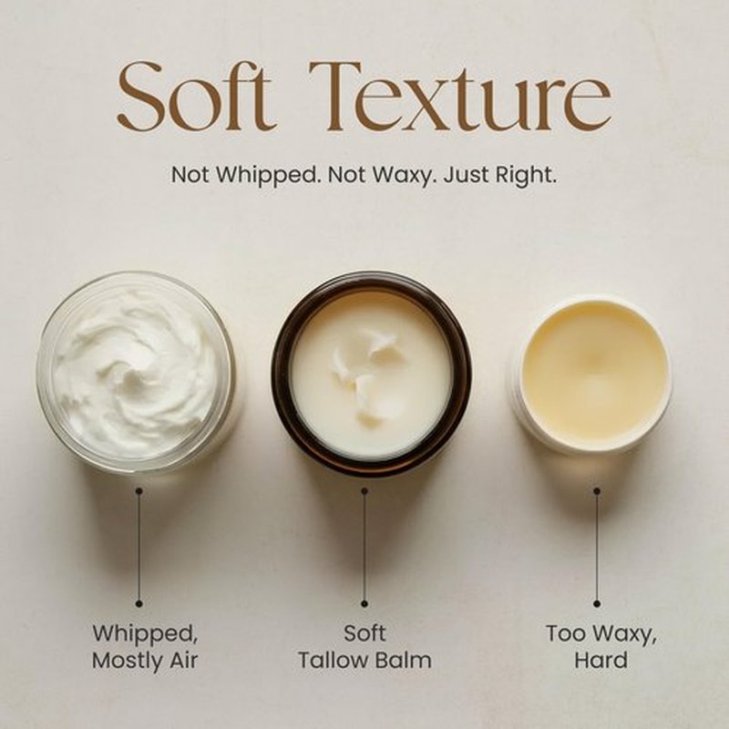 Beef Tallow for Skin - Tallow and Honey Balm For Face - Gift Ready - Tallow Face Moisturizer - Beef Tallow Moisturizer - Tallow Balm - Grass Fed Beef Tallow For Skin - Tallow Face Cream Lotion