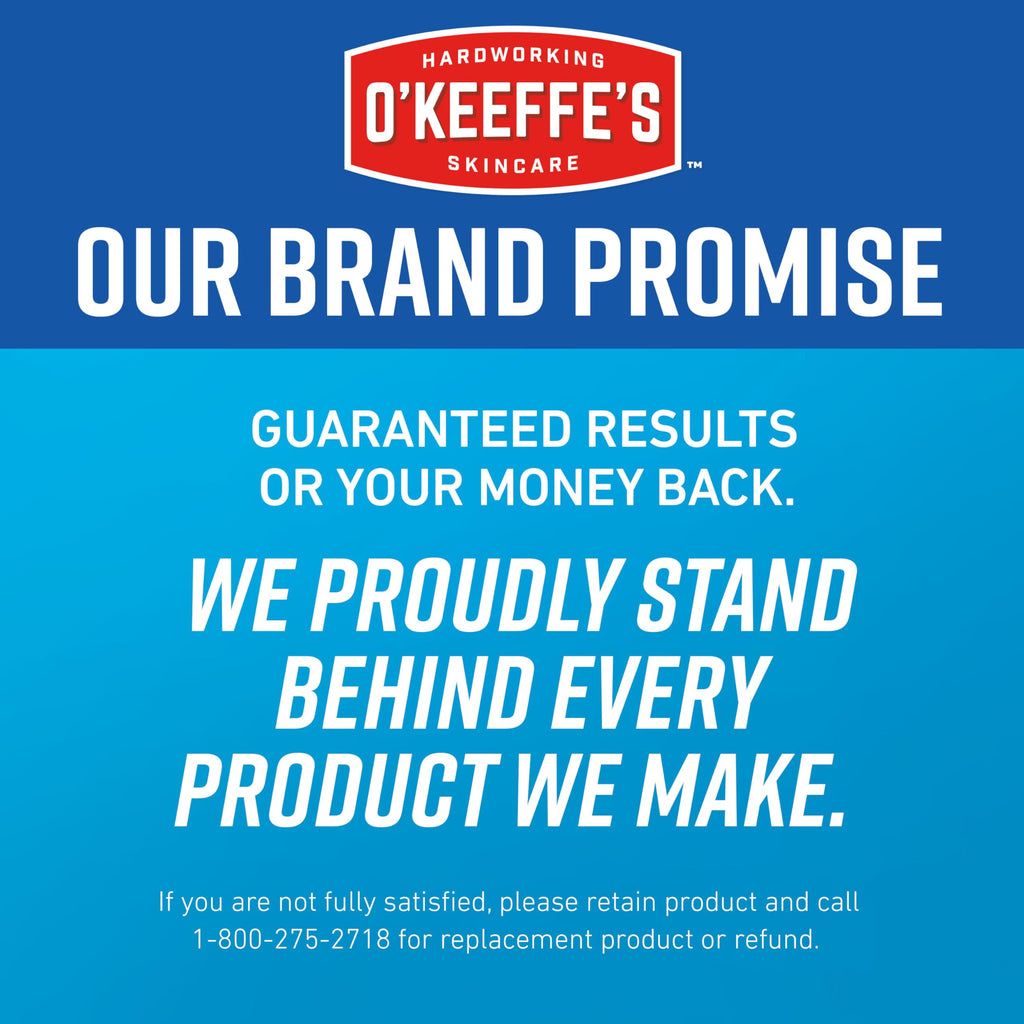 O'Keeffe's for Healthy Feet Foot Cream - 7 oz Tube (1 Pack) - Guaranteed Relief for Extremely Cracked, Dry Feet, Repairing Skincare, Instantly Boosts and Retains Moisture Levels