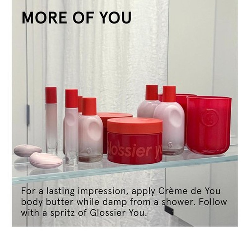 Glossier You Eau de Parfum - Unisex Skin-Scent Enhancer with Musky, Warm & Spicy Notes | 8ml Travel Size