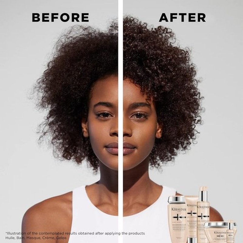 KÉRASTASE Curl Manifesto Conditioner - Lightweight Hydration & Frizz Control for Wavy, Curly, Coily Hair | 8.5 Fl Oz