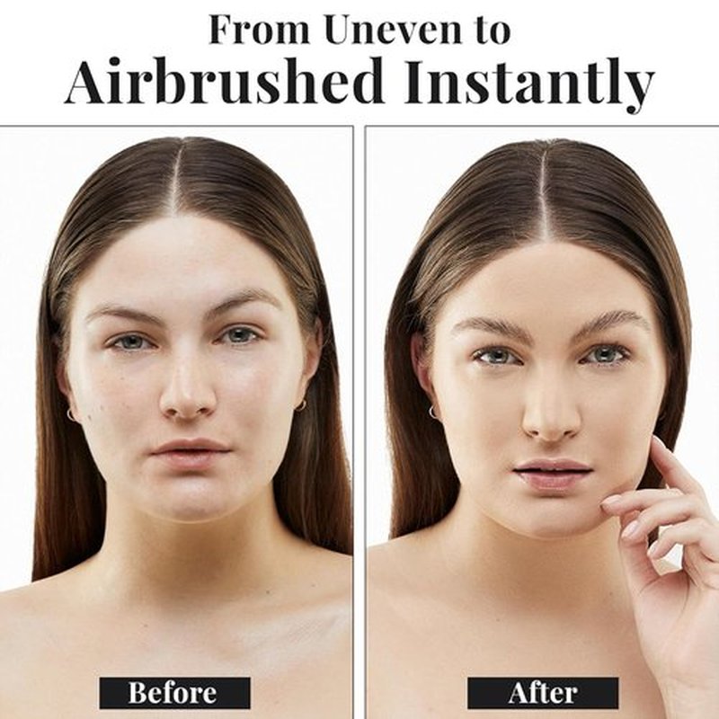 Jerome Alexander MagicMinerals AirBrush Foundation - 2-Piece Set with Kabuki Brush for Radiant Skin - Fair Shade