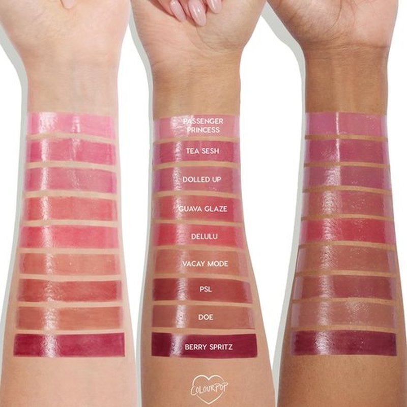 ColourPop So Juicy Plumping Lip Gloss Balm - Hydrating Lip Gloss & Balm Hybrid with Peptides - Non-Sticky Formula - Visibly Plumps Lips & Delivers Buildable Color - Vacay Mode (0.07 oz)