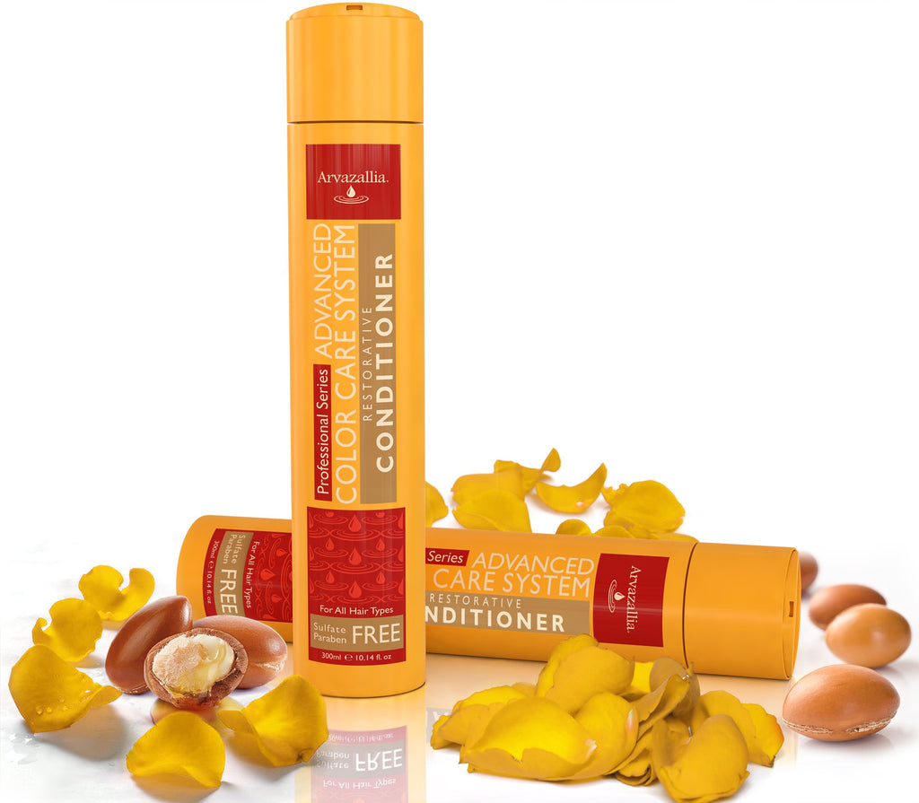 Arvazallia Advanced Color Care Restorative Conditioner for Color Treated Hair with Argan Oil and Macadamia Oil Sulfate Free Paraben Free
