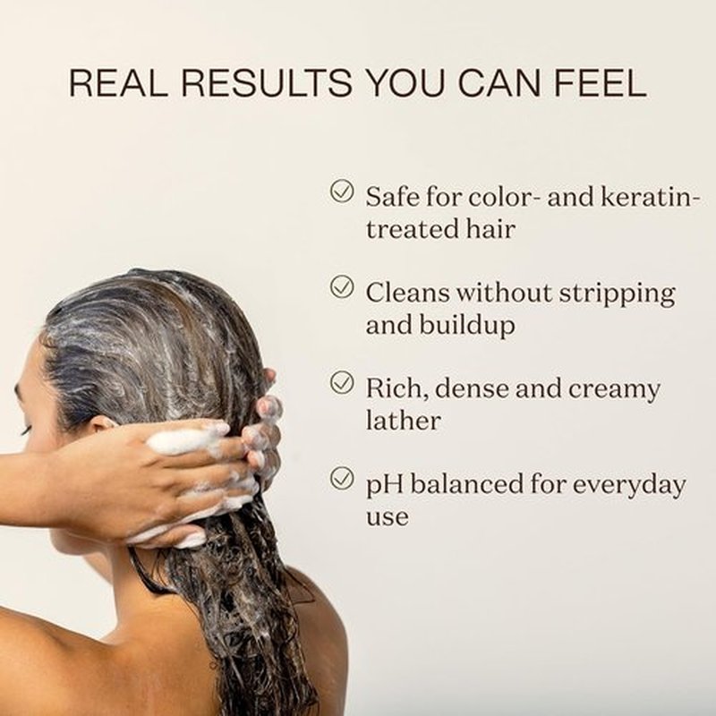 Ingreendients Natural Shampoo - Organic, Sulfate-Free & Color Safe with Tea Tree Oil | Vegan & pH Balanced