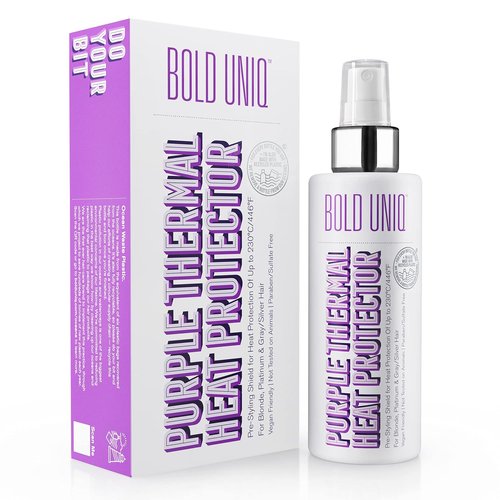 Regine Switzerland Heat Protectant Spray - Thermal Shield for Blonde & Gray Hair | Minimizes Brassiness & Damage