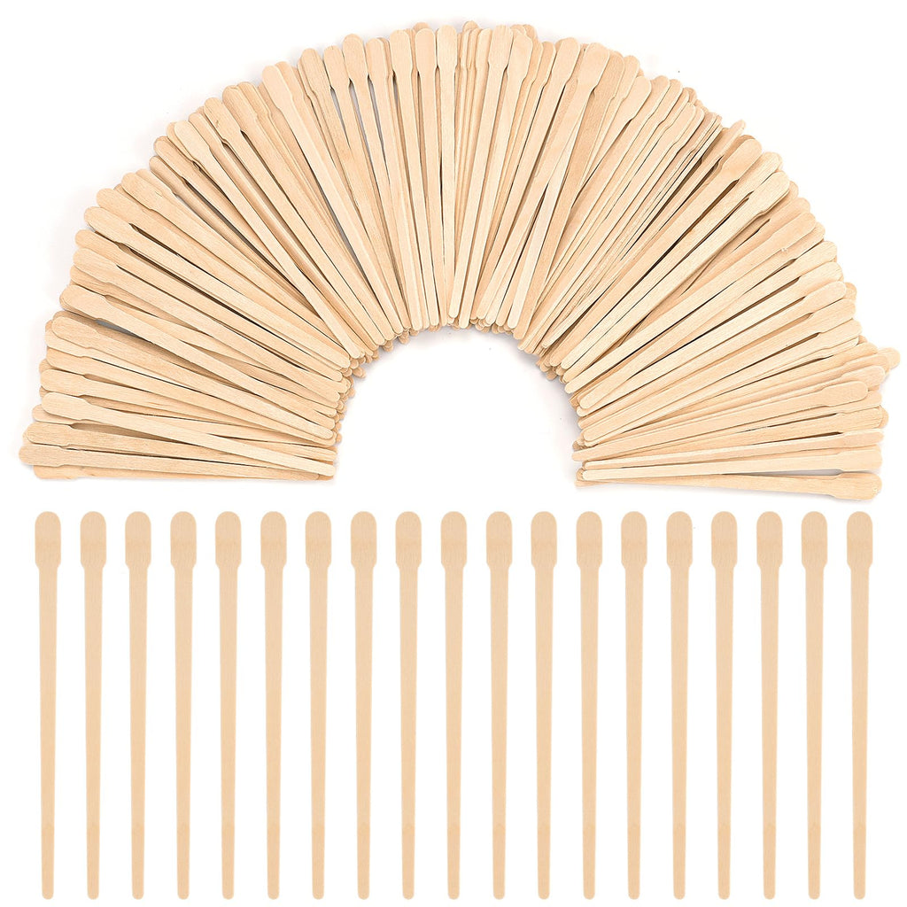 MMonDod Wooden Wax Spatulas, Small Eyebrow Removal Applicator Sticks Waxing