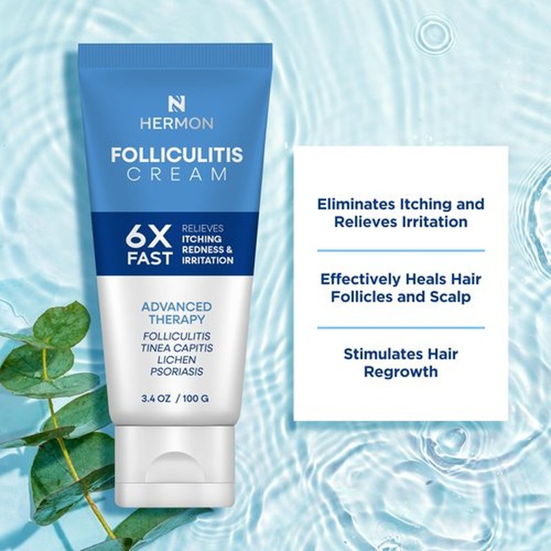 Hermon Folliculitis Cream: Effective for Folliculitis Scalp Face and Body 100g